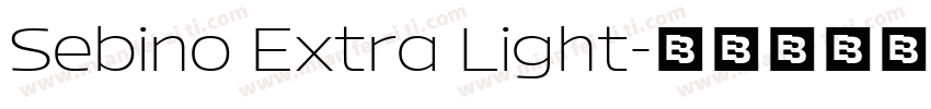 Sebino Extra Light字体转换